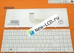 Клавиатура для ноутбука GATEWAY NV52 NV53, Packard Bell Easynote DT85 LJ61 LJ63 LJ65 LJ67 LJ71 RU белая P/N: MP-07F33SU-4422 90.4BU07.C0R Новая Гарантия